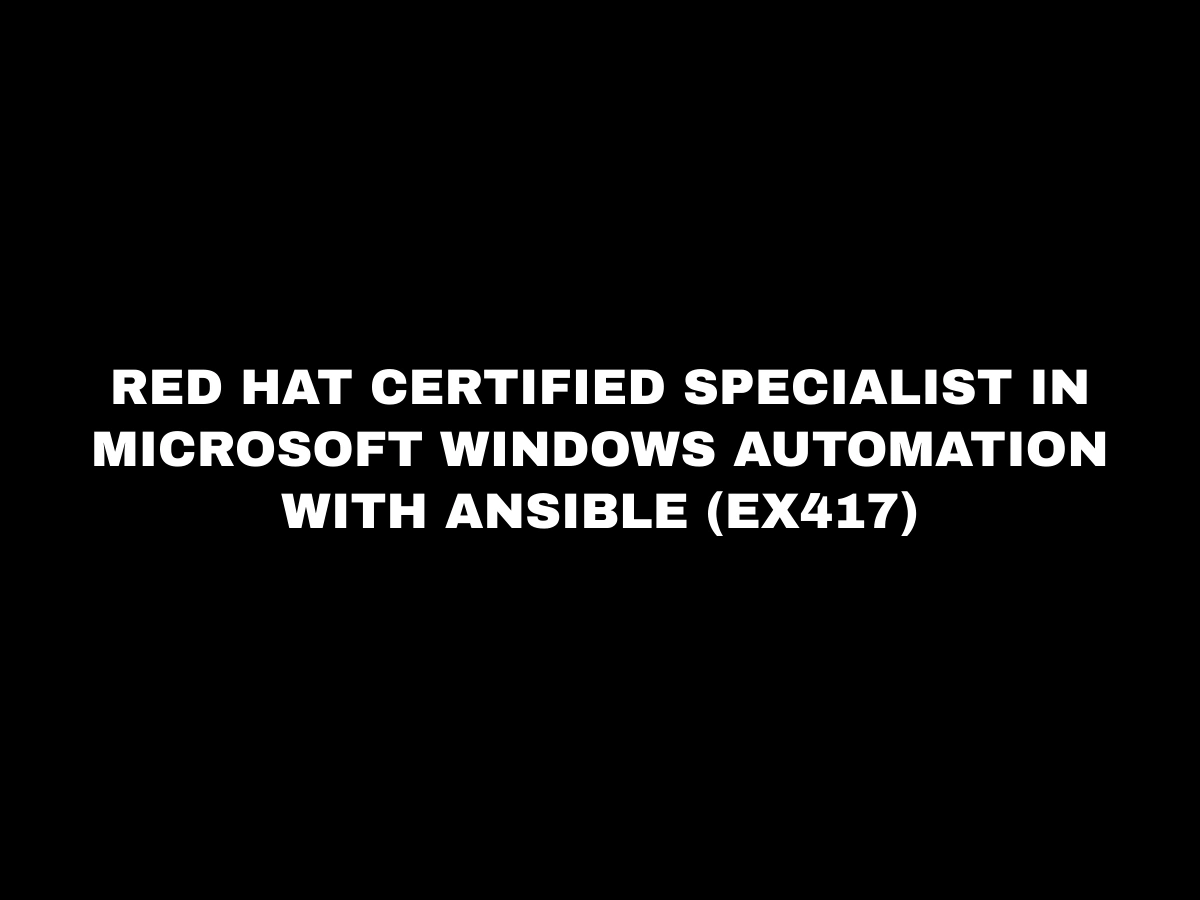 Microsoft Windows Automation Course